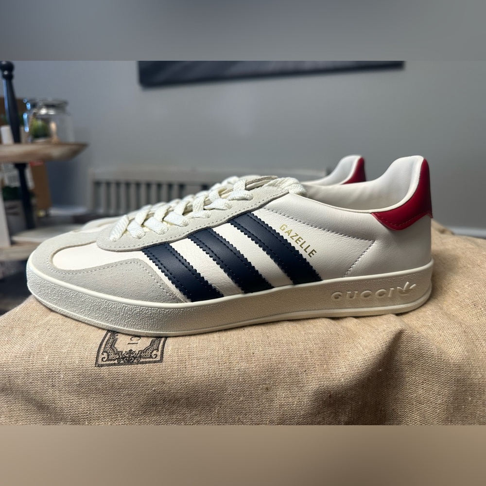 Adidas X Gucci Gazelle Sneakers US Men 6 Women 7 NEW! HQ8849 - Picture 4 of 9